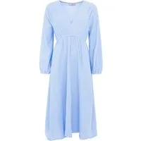 Zwillingsherz Maxikleid Maxikleid Baumwolle Musselin