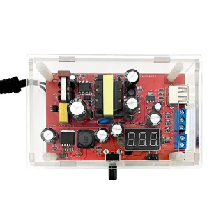 Adjustable DC Power Supply Module 1.2V to 23V 24W 3-Digit LED Display Compact Voltage Regulator Circuit Testing USB Powe