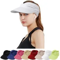 Bwecuy Strohhut Strohhut Sun Visor Hüte für Damen, verstellbare leichte Sommerhut