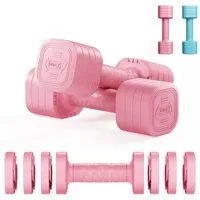 Dripex Hantel-Set verstellbare Hanteln Set 2er 2,5kg/5kg, justierbare 6 Hantelplatten