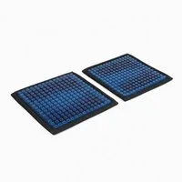Lifenaxx Rückenkissen Gel Sitzkissen Auto Stuhl Rollstuhl Polster Gelkissen Sitzkissen, 2-tlg., Kühlend 38,5 cm x 32,5 cm 240 Noppen