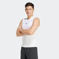 adidas Performance Tanktop TECHFIT COMPRESSION TRAINING SLEEVELESS mit Rundhalsausschnitt, ohne Verschluss, normale Länge