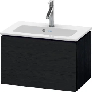 Duravit L-Cube Waschtischunterbau wandhängend Eiche Schwarz Matt 620x391x400 mm - LC615601616 LC615601616
