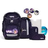 ergobag Schulranzen pack Set Bundle (7-tlg., 7-teiliges Set), größenverstellbares Rückensystem