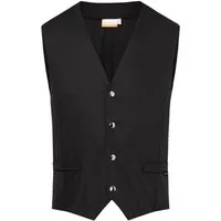 Karlowsky Fashion Arbeitsweste KARLOWSKY Herren Serviceweste KAI V-Neck Modern-Fit Schwarz