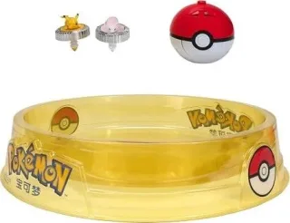 Pokémon Battle Spinner Arena Set - Pikachu + Mew, Geschicklichkeitsspiel