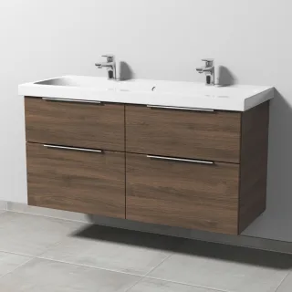 Sanipa 3way Waschtischunterbau zu Geberit iCon Light Waschtisch mit 4 Auszügen, Eiche-Arizona UM57680