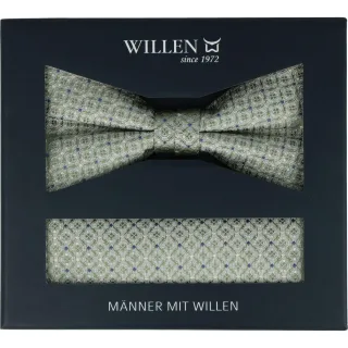Willen - Schleife und Einstecktuch,Schleife blau,Schleife Hochzeit,Schleife Anzug,Schleife Hemd helloliv - Gr. - OS