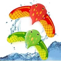 FELIXLEO Badespielzeug Teufel Fisch Schwimmbad Spielzeug Tauchspielzeu4 PCS Rot Gruen (1-tlg)