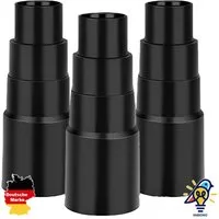 VABIONO Schlauchadapter Reduzierung Muffe Hülse Adapter für Staubabsaugung, (Set, 3er), Kostenloser Versand