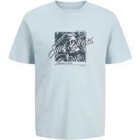 Jack & Jones Junior T-Shirt JJHONOLULU SHAPE TEE SS CREW NECK JNR mit Logoprint