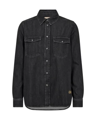MOS MOSH - MMNatalie Denim Shirt grey - Gr. - M