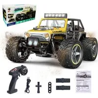 Esun RC-Auto Ferngesteuertes Auto Ab 8 Jahre, RC Auto mit LED Lights, 1/22 RC Car (Dichtungsbox, Komplettset), Ferngesteuertes Auto für Erwachsene, Fernbedienung Geländewagen