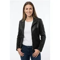 Mauritius Lederjacke MWCollien im Mix aus Nappa- und Nubukleder