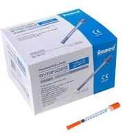 Romed Feindosierspritze Insulinspritzen U-100, steril, 100 I.E. / 1ml