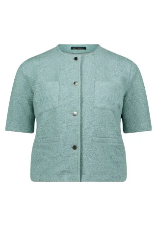 Betty Barclay - Sweatjacke im Boxy-Fit grün - Gr. - 46