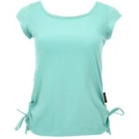 Guru-Shop T-Shirt Yoga T-Shirt aus Bio-Baumwolle - aqua Festival, Ethno Style, alternative Bekleidung