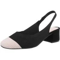 Ital-Design Bequemer Slingback-Pump für stilbewusste Frauen Schnürpumps (89092256) Blockabsatz Pumps in Schwarz