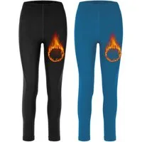 Merry Style Leggings 2er Pack Damen Thermo Leggings Gefütterte Thermoleggings MS-ATX-441 (1-tlg)