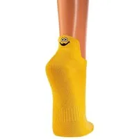 FussFreunde Sneakersocken 3 Paar Unisex Sneakers Socken mit Smiley Fersen-Stick Damen & Herren (3 Paar) mit Spezial-Piqué-Netzstrick
