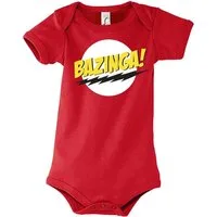 Youth Designz Kurzarmbody Baby Body Strampler Bazinga mit niedlichem Frontprint