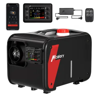 HCALORY HBH-3 Diesel Heater 12V 24V 8KW Portable All in One Diesel Air Heater with App Control 10-Temperature Settings A
