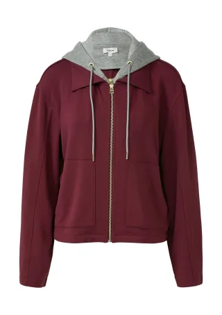 s.Oliver - Sweatjacke rot/grau - Gr. - 42