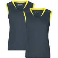 James & Nicholson Lauftop Doppelpack Sportliches Damen Lauftop aus FunktionspolyesterJN469 (Doppelpack, 2er-Pack) Feuchtigkeitsregulierend und schnell trocknend