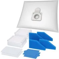 McFilter Staubsaugerbeutel 20 Stück + 10-teiliges Filterset, passend für Thomas Staubsauger Pet & Family AQUA+, Perfect Air, Parkett XT, Allergy & Family AQUA+, Anti Allergy AQUA+, Cat & Dog XT, Home Clean & Parquet AQUA+, 30 St., mit Hygieneverschlu