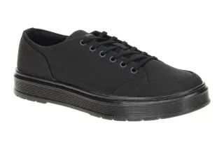 Dr. Martens 40661001 BROOKLINE 6EYE Halbschuhe Schwarz Canvas SoftWair Comfort