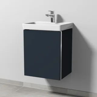 Sanipa 3way Waschtischunterbau zu Villeroy & Boch Avento Waschtisch mit 1 Tür, Marine-Matt BP6181R