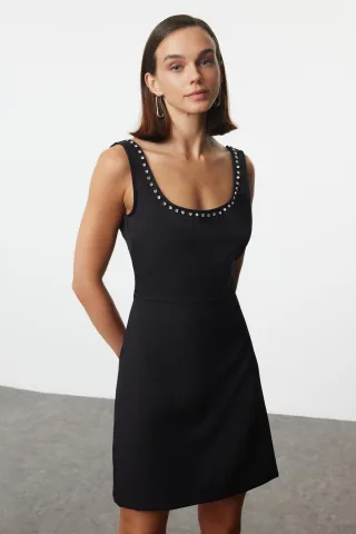 Damen Mini-Kleid, gerade geschnitten, figurbetont, für Tag und Nacht