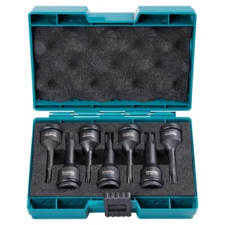 Makita T-Schlagnuss-Set 7-teiliges Set IMPACT BLACK, 1/2 Zoll Vierkant, Impact Black - E-23628