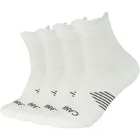 Camano Kurzsocken function (4-Paar) mit verstärkter Ferse und Spitze, Fußgewölbe-Stütze, gepolsterte Sohle