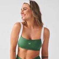 MP Damen X Tatiana Contrast Twist Back Sport-BH - Palm Green - S