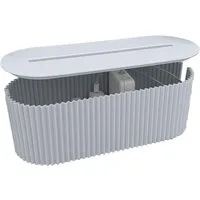 Refined Living Kabelbox Kabelmanagement-Box, Kabel-Organizer-Box, Steckdosen-Management-Box, (Multifunktional & Praktisch, Ordentliche Steckdosenleiste & Kabelaufbewahrung, Cord Hider, Kabel Organizer, Kabelbox für Schreibtisch, robust und langlebig,