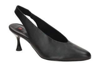 H?gl 6120 0100 Schwarz Sling Pumps Damen Echtleder Absatz 6,5cm