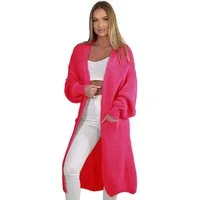 Mississhop Longstrickjacke Cardigan Longstrickjacke extra lange Strickjacke M. 384