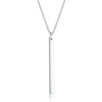 Elli Kette mit Anhänger Anhänger Rechteck Schmuck Geschenk 925 Sterling Silber