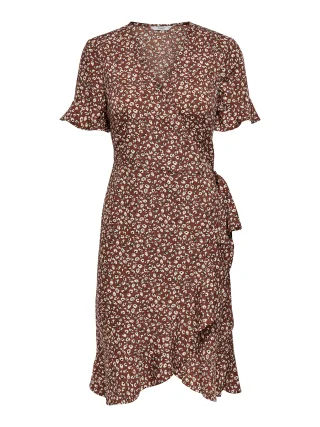 ONLY - ONLOLIVIA S/S WRAP DRESS WVN NOOS - Gr. - 40