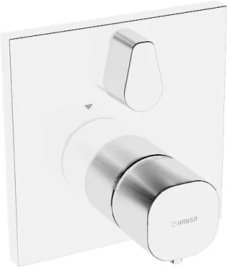 Hansa Funktionseinheit mit Dekorset Thermostat Wanenbatterie Hansaliving 8114, chrom, 81149562 81149562