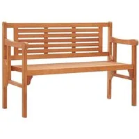 vidaXL Gartenbank Gartenbank Klappbar 120 cm Massivholz Eukalyptus
