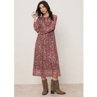 Tamaris Midikleid mit figurschmeichelnder Passform mit Cut-Out Ausschnitt und modernem Muster