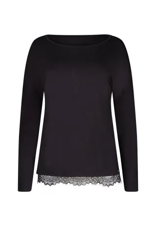SKINY - Skiny Damen Shirt langarm Night In Skiny 04 black - Gr. - 40