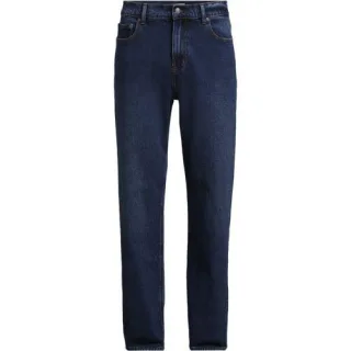 Stretch-Jeans mit Komfortbund, Classic Fit, Herren, size: regular, Blau, Elasthan/Baumwoll-Mischung, by Lands' End