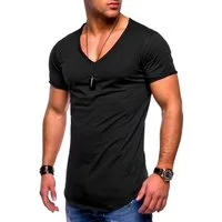 behype T-Shirt NUKE (1-tlg) mit V-Ausschnitt