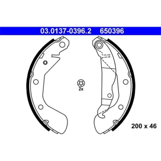 ATE Bremsbacken hinten Opel Corsa Tigra