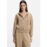 BOSS ORANGE Kapuzensweatjacke Elijak Premium Damenmode im Oversized Fit