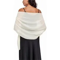 Mutig Modeschal Chiffon Stola für Damen 200x70cm – Eleganter, (leichter Schal aus weichem Chiffon, Schultertuch), für Abendkleid, Hochzeit, Braut, festliche Anlässe, Sommer, Party