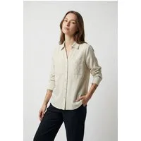Vero Moda Langarmbluse VMTHILDE LS SHIRT WVN NOOS Baumwolle